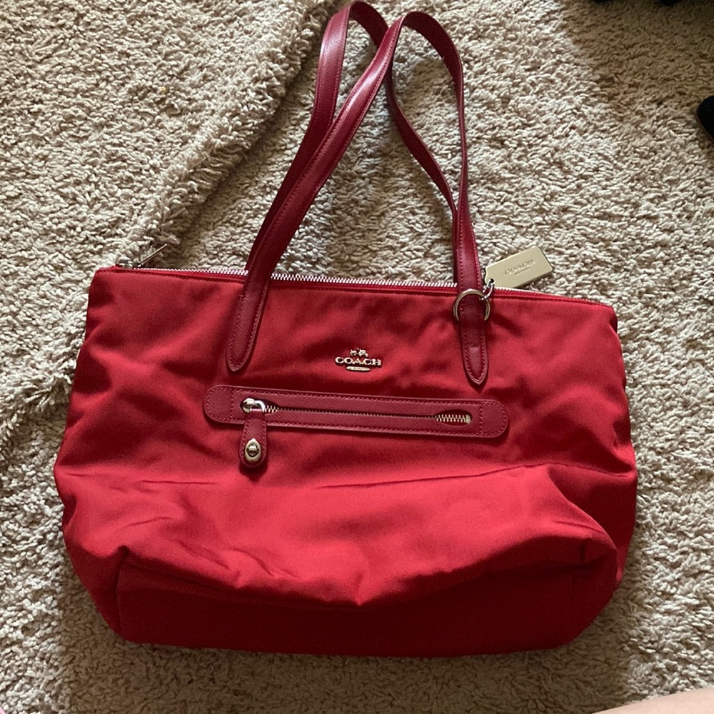 Coach Red tote